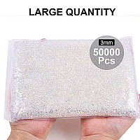 Blinginbox 50000Pcs Flatback Rhinestones Resin Non Hotfix Rhinestones Large Quantity Wholesale For Crafts Diy Creative Design Cl