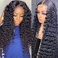 Daules 5X5 Hd Lace Closure Wigs Human Hair 5X5 Deep Wave Closure Wig For Women 100 Human Hair 180 Density Pre Plucked With Bab