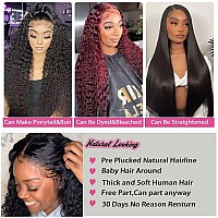 Daules 5X5 Hd Lace Closure Wigs Human Hair 5X5 Deep Wave Closure Wig For Women 100 Human Hair 180 Density Pre Plucked With Bab