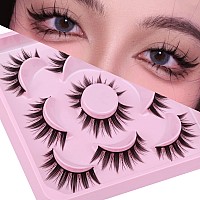 Cosplay Eyelashes Doll Anime Lashes Mink Japanese Spiky Manga Natural False Eyelashes Wispy Long Thick Ruffle Fake Eye Lashes 5