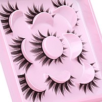 Cosplay Eyelashes Doll Anime Lashes Mink Japanese Spiky Manga Natural False Eyelashes Wispy Long Thick Ruffle Fake Eye Lashes 5