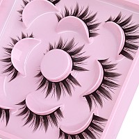 Cosplay Eyelashes Doll Anime Lashes Mink Japanese Spiky Manga Natural False Eyelashes Wispy Long Thick Ruffle Fake Eye Lashes 5