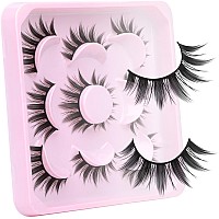 Cosplay Eyelashes Doll Anime Lashes Mink Japanese Spiky Manga Natural False Eyelashes Wispy Long Thick Ruffle Fake Eye Lashes 5