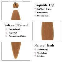 Braiding Hair Pre Stretched Honey Blonde Ez Braiding Hair 6 Packslot 26 Inches Yaki Texture Braiding Hair Hot Water Setting Syn