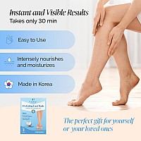 Plantifique Korean Foot Mask Moisturizing 1 Pairs For Dry Cracked Feet Hydrating Socks For Soft Heels Intense Moisturizing