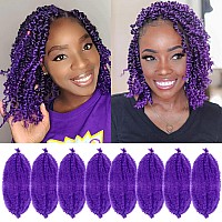 Marley Hair 12 Inch Pre Separated Springy Afro Twist Hair 8 Packs Marley Twist Braiding Hair For Faux Locs Crochet Hair Syntheti