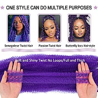 Marley Hair 12 Inch Pre Separated Springy Afro Twist Hair 8 Packs Marley Twist Braiding Hair For Faux Locs Crochet Hair Syntheti