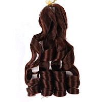 9 Pack French Curly Braiding Hair 22 Inch Bouncy Braiding Hair French Curles Synthetic Hair Extensions French Curl Braiding Hair