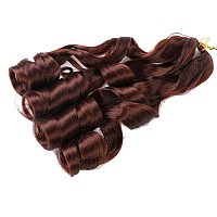 9 Pack French Curly Braiding Hair 22 Inch Bouncy Braiding Hair French Curles Synthetic Hair Extensions French Curl Braiding Hair