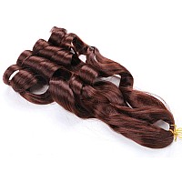 9 Pack French Curly Braiding Hair 22 Inch Bouncy Braiding Hair French Curles Synthetic Hair Extensions French Curl Braiding Hair