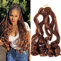 Lmzim French Curls Braiding Hair 22 Inch 9 Pack French Curly Braiding Hair Curl End Synthetic Hair Extensions French Curl Braidi