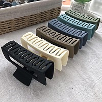 Nalodu Hair Claw Clips Large 4 Inch Matte No Slip Big Rectangle Jumbo Jaw Clip Clamp For Thick Hair Women 6 Pack