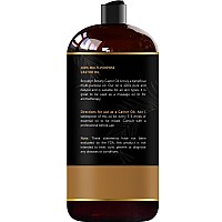 Brooklyn Botany Organic Castor Oil In Plastic Bottle For Hair Growth Eyelashes Eyebrows 100 Pure And Natural Carrier Oil