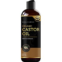 Brooklyn Botany Organic Castor Oil In Plastic Bottle For Hair Growth Eyelashes Eyebrows 100 Pure And Natural Carrier Oil