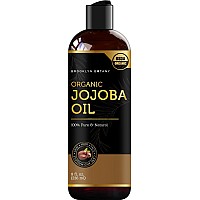 Brooklyn Botany Usda Organic Jojoba Oil For Skin Hair And Face 100 Pure And Natural Body Oil And Hair Oil Carrier Oil For