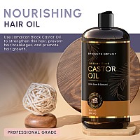 Brooklyn Botany Jamaican Black Castor Oil In Plastic Bottle For Hair Growth Eyelashes Eyebrows 100 Pure And Natural Carrie