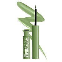 Nyx Professional Makeup Vivid Brights Liquid Liner Smearresistant Eyeliner With Precise Tip Ghosted Green