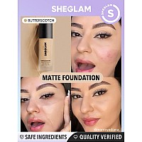 Sheglam Full Coverage Foundation Makeup Long Lasting Waterproof Matte Dewy Liquid Foundation Butterscotch