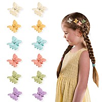 Mini Matte Small Claw Clips 90S Cute Butterfly Hair Accessories For Girls And Women