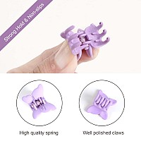 Mini Matte Small Claw Clips 90S Cute Butterfly Hair Accessories For Girls And Women