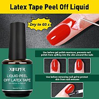 Xifepfr Gel Nail Polish Remover Kit 2 Pack Gel Polish Remover With Liquid Latex Nail Buffer And File Cuticle Tool Magic Gel