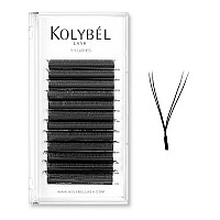 Kolybel Yy Eyelashes Extension Lashes Y Shaped 007Mm C Curl 12Mm Single Tray Lash Extension Easy Premade Fans 2D Soft Matte Bla