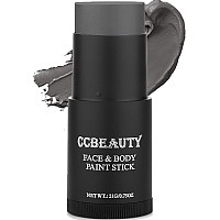 Ccbeauty Dark Grey Face Body Paint Stick Grease Gray Facepaint Cream Grayscale Foundation Makeup Waterproof Hypoallergenic Fo