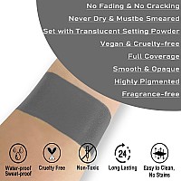 Ccbeauty Dark Grey Face Body Paint Stick Grease Gray Facepaint Cream Grayscale Foundation Makeup Waterproof Hypoallergenic Fo