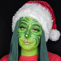 Ccbeauty Light Green Face Body Paint Stick Lime Green Eye Black For Sports St Patricks Day Foundation Goblin Hulk Shrek Hun