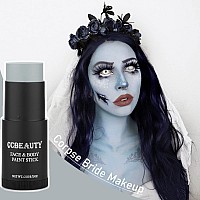 Ccbeauty Light Grey Face Body Paint Stick Grease Gray Face Paints Cream Grayscale Foundation Makeup Waterproof Hypoallergenic