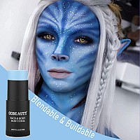 Ccbeauty Light Blue Face Body Paint Stick Blue Eye Black Sticks For Sports Grease Facepaint Makeup Hypoallergenic Foundation