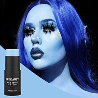 Ccbeauty Light Blue Face Body Paint Stick Blue Eye Black Sticks For Sports Grease Facepaint Makeup Hypoallergenic Foundation