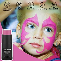 Ccbeauty Hot Pink Face Body Paint Stick Pink Eye Black Sticks For Sports Cream Facepaint Foundation Makeup Face Painting Kit