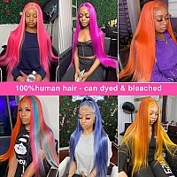 Siyusi 613 Lace Front Wig Human Hair Blonde Wig Human Hair 28Inch 180 Density 613 13X6 Lace Front Wig Human Hair Straight 613 H