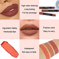 Bingbrush 3 Colors Longwear Lipstick Pack Set Matte Color Stick Ultimate Lip Crayon For Makeup Collection Nourishing Waterpro