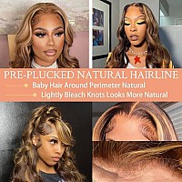 20 Inch Highlight Ombre Lace Front Wigs Human Hair 13X4 Ombre Lace Front Wigs Human Hair Pre Plucked With Baby Hair Hd Transpare