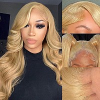 Sfd Honey Blonde Lace Front Wig Human Hair 13X4 Blonde Lace Front Human Hair Wig For Women Honey Blonde Wig Human Hair Hd Lace A