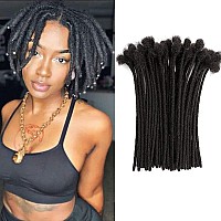 4 Inch Loc Extension Human Hair 20 Strands 04Cm Width 100 Full Handmade Permanent Loc Extension Human Hair For Womenmen Can B