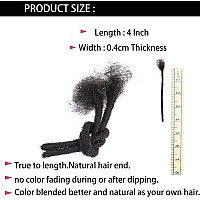 4 Inch Loc Extension Human Hair 20 Strands 04Cm Width 100 Full Handmade Permanent Loc Extension Human Hair For Womenmen Can B