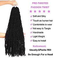 Outernice 6 Packs Pretwisted Passion Twist Crochet Hair 30 Inch Pretwisted Spring Twist Crochet Hair For Black Women Prelooped P