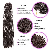 6 Packs Passion Twist Crochet Hair 30 Inch Prelooped Crochet Braids Pretwisted Spring Twist Crochet Hair For Black Women 30 Inc