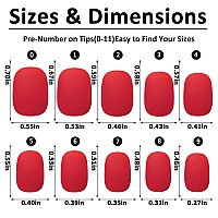 Loveourhome 576Pc Matte Press On Nails Short Round Square Fake Nails Full Cover Acrylic Nails Press Ons Nail Xs Short Sqroval Fa