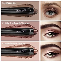 Luxaza 3Pcs Eyeshadow Stickshimmer Red And Matte Brown Cream Eyeshadow Pencil Crayon With Creaseproof Formulawaterproof Lon