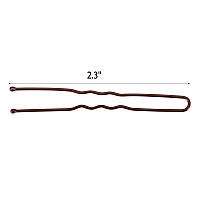 Tbestmax 300 Hair Bun Bobby Pins U Shaped Pin With Box Hair Grips To Clip Ballet Hair Net For Women 6 Cm23 Inch Brown