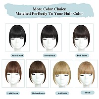 Clip In Bangs 100 Human Hair Extensions French Bangs Clip On Bangs With Temple Clip In Bangs Real Human Hair Thick Bangs Fringe