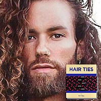 Havhaf Braided Mens Hair Ties For Buns Curly Thick Dense Hair Elastic Hair Ties No Damage Crease Breakage Man Bun Hair Tie M