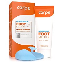 carpe Antiperspirant Foot Lotion WITH APPLIcATOR, A dermatologist-recommended solution to stop sweaty, smelly feet, Helps prevent blisters, great for hyperhidrosis