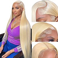 Siyusi 613 Lace Front Wig Human Hair Blonde Wig Human Hair 24 Inch 180 Density 613 13X6 Lace Front Wig Human Hair Straight 613