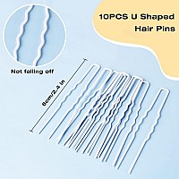 White Bobby Pins Aitrai 110 Pcs Hair Pins Kit 100Pcs White Hair Pins 10Pcs White Ushaped Hair Pins With Box Hair Accessories