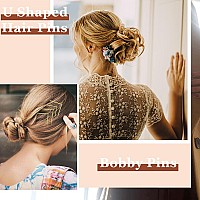 Aitrai 200Pcs Blonde Hair Pins Includes 100Pcs Gold Bobby Pins And 100Pcs Ushaped Hair Pins For Bun 24 Inch